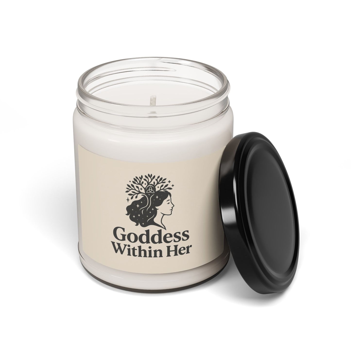 Soy Candle - Witch Goddess Within Her, Divine Feminine, Witchy Fire Elements