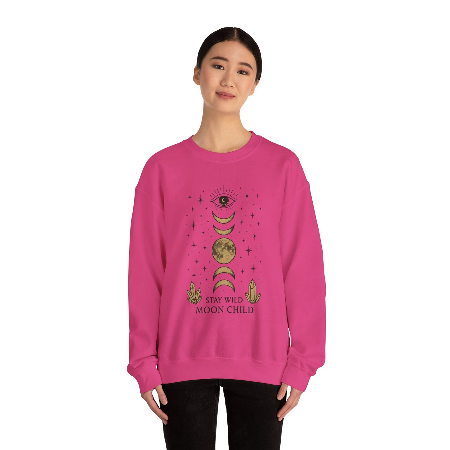Moody Moon Child Sweatshirt | Celestial Design
