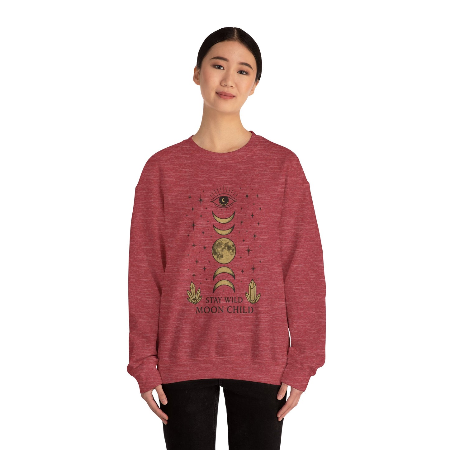 Moody Moon Child Sweatshirt | Celestial Design