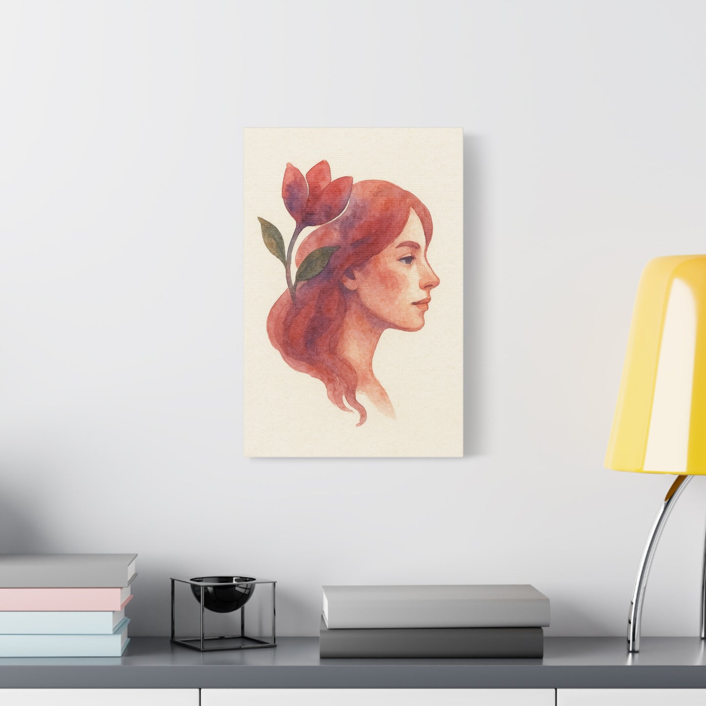 Artistic Floral Canvas Wall Art, Home Decor, Gift for Her, Mother's Day Gift, Bohemian Style, Living Room Decoration