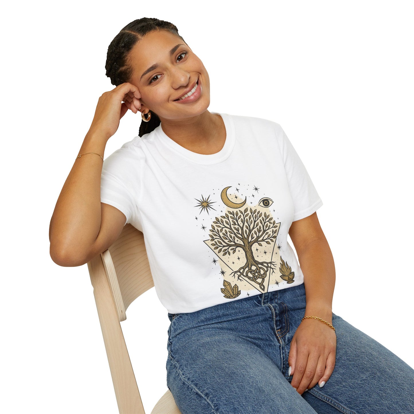 Bohemian Tree of Life T-Shirt | Unisex Softstyle Tee, Nature Lover Shirt
