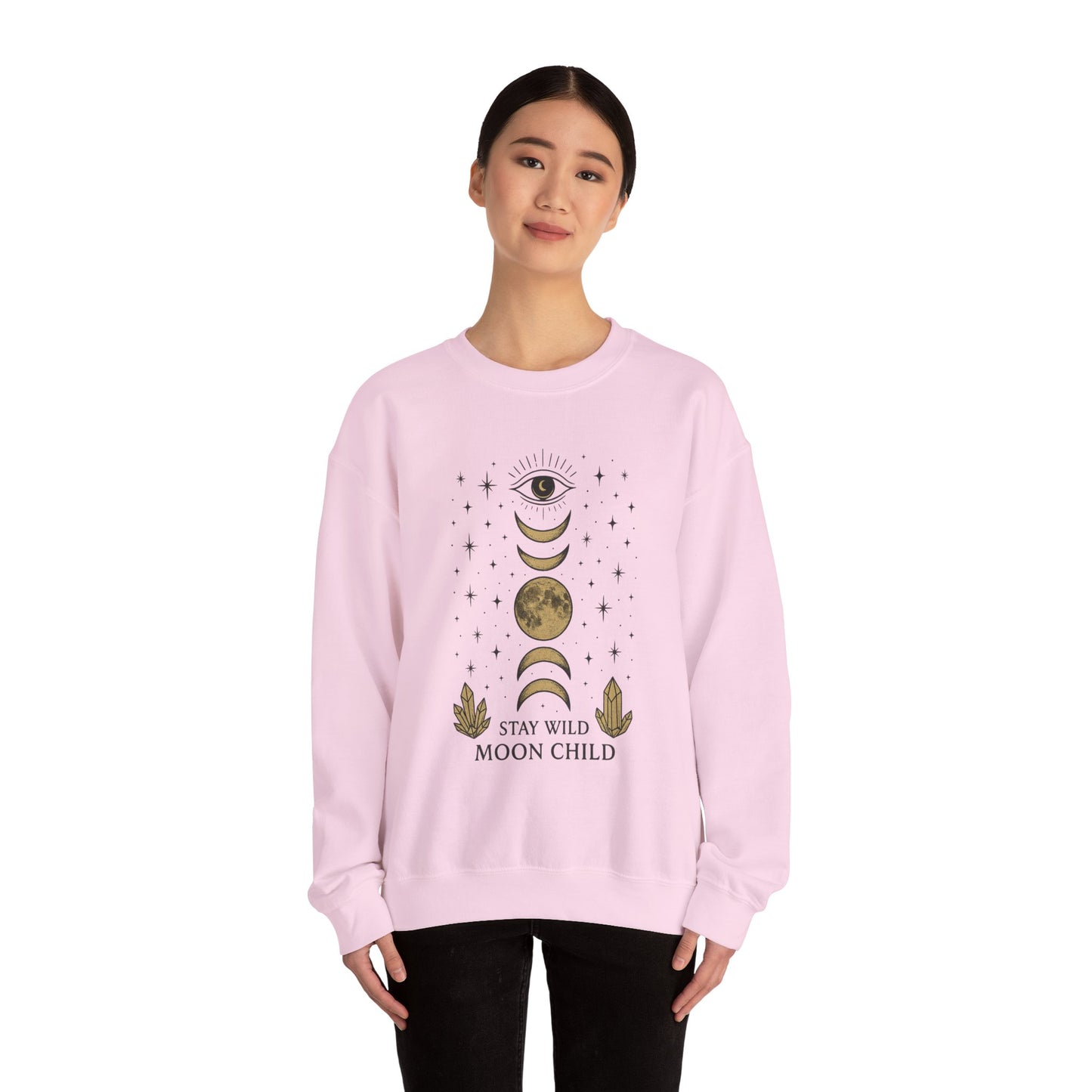 Moody Moon Child Sweatshirt | Celestial Design