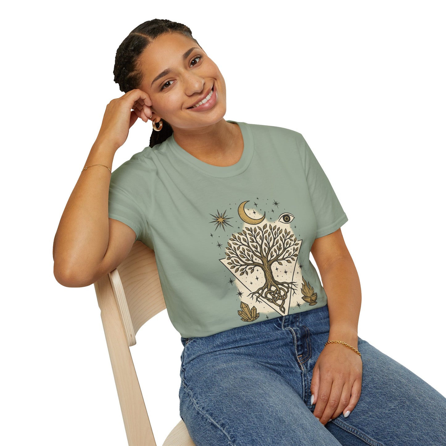 Bohemian Tree of Life T-Shirt | Unisex Softstyle Tee, Nature Lover Shirt