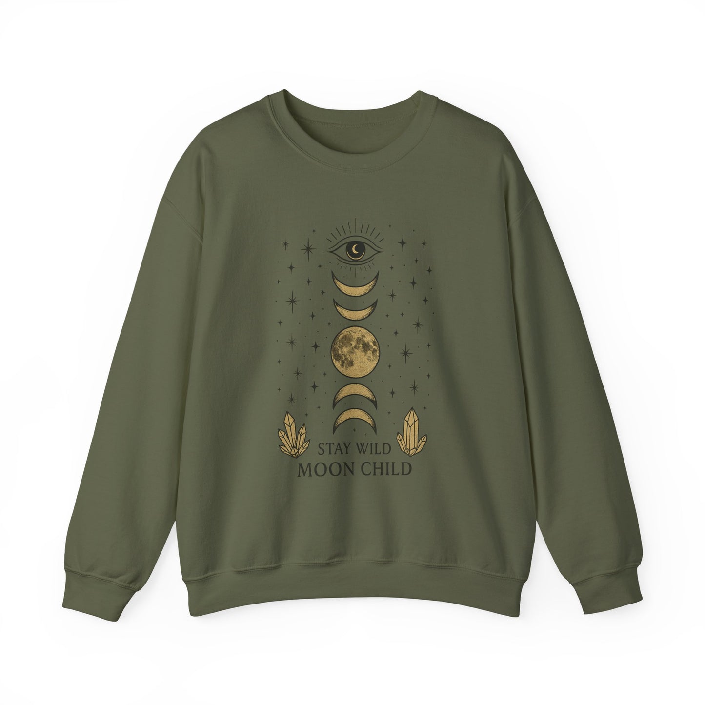 Moody Moon Child Sweatshirt | Celestial Design