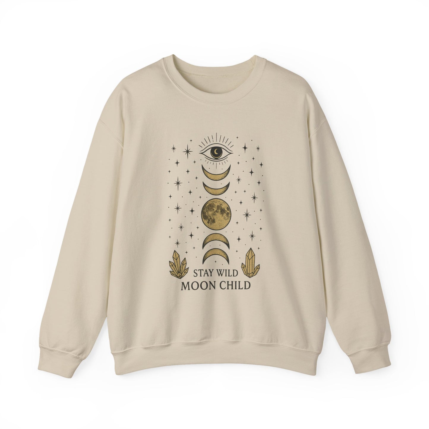 Moody Moon Child Sweatshirt | Celestial Design