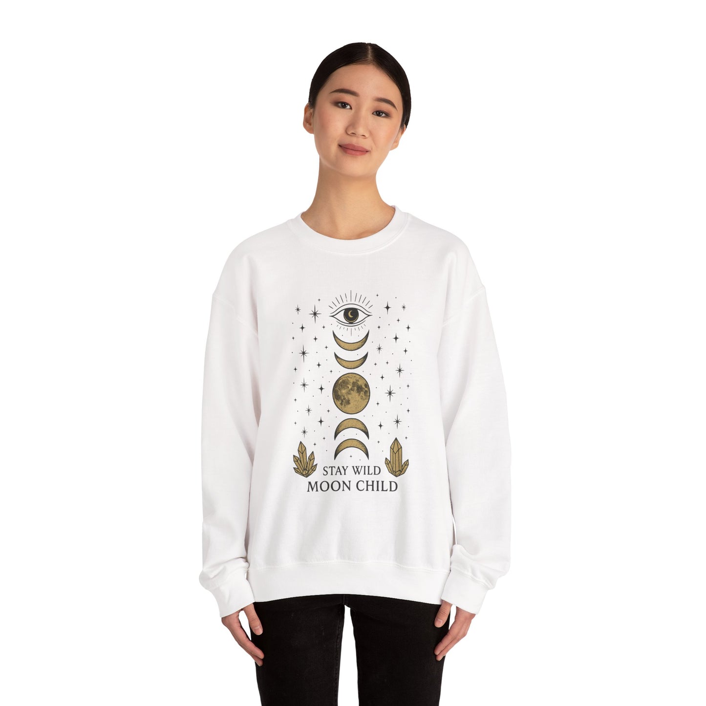 Moody Moon Child Sweatshirt | Celestial Design