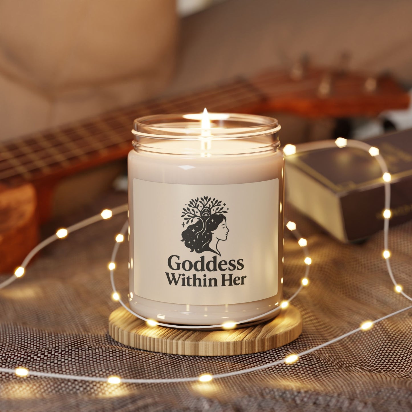 Soy Candle - Witch Goddess Within Her, Divine Feminine, Witchy Fire Elements