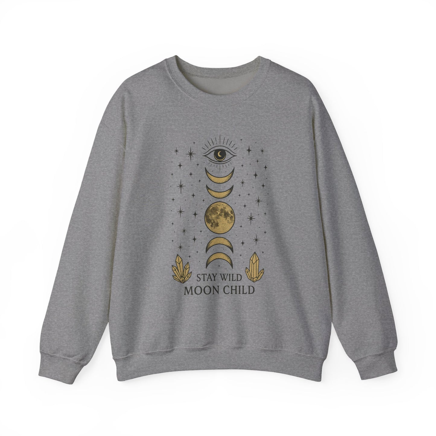 Moody Moon Child Sweatshirt | Celestial Design