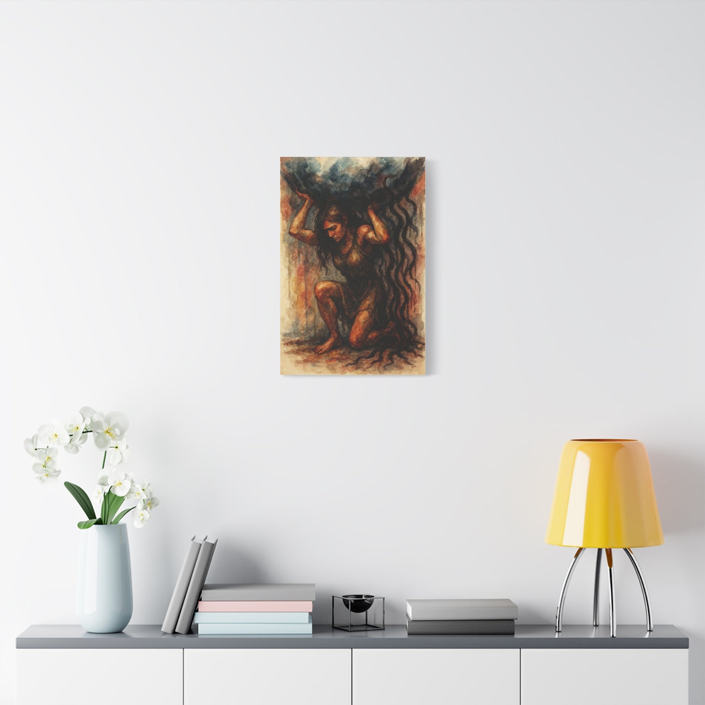 Canvas Print "Atlas Within Her" Female Empowerment, Strength, Solidarity, Strong Woman
