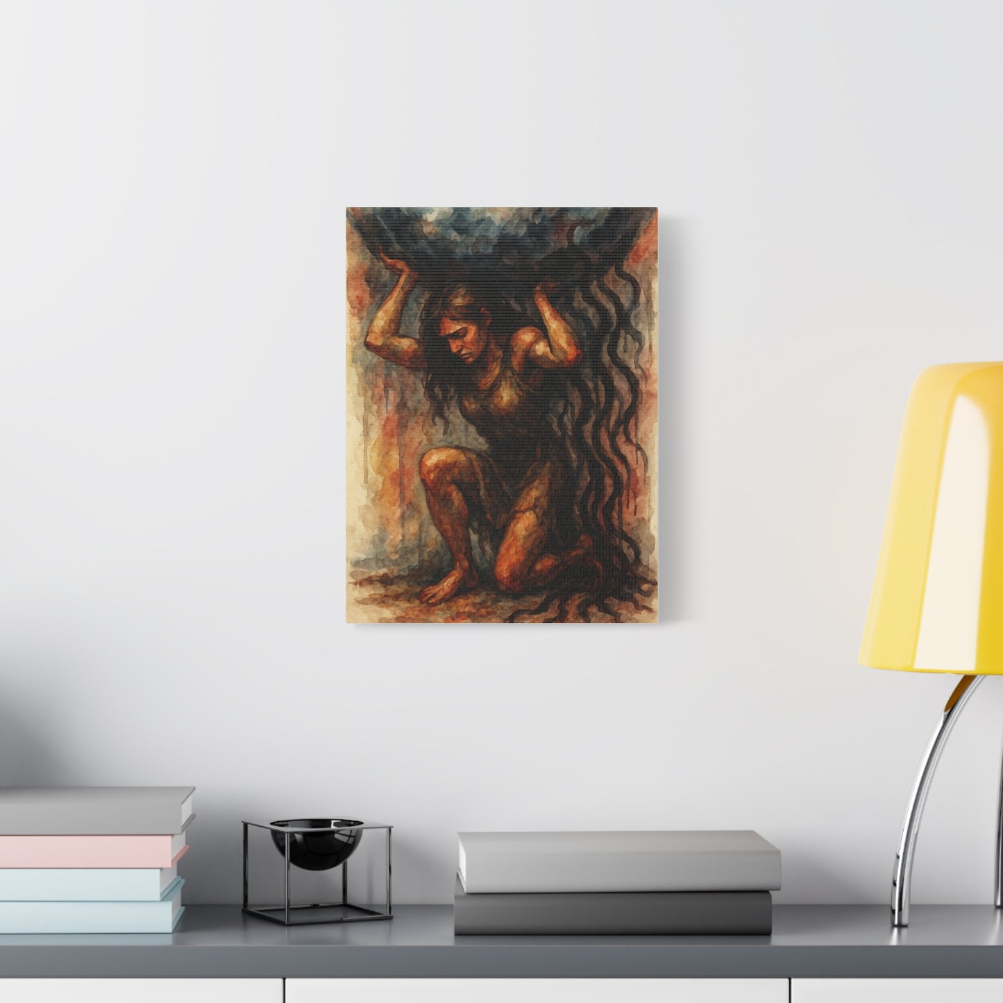 Canvas Print "Atlas Within Her" Female Empowerment, Strength, Solidarity, Strong Woman