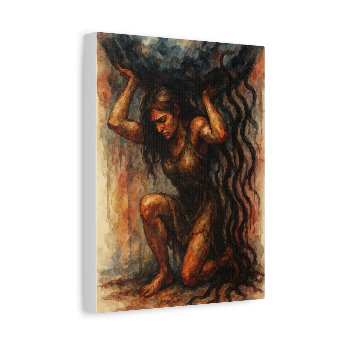 Canvas Print "Atlas Within Her" Female Empowerment, Strength, Solidarity, Strong Woman