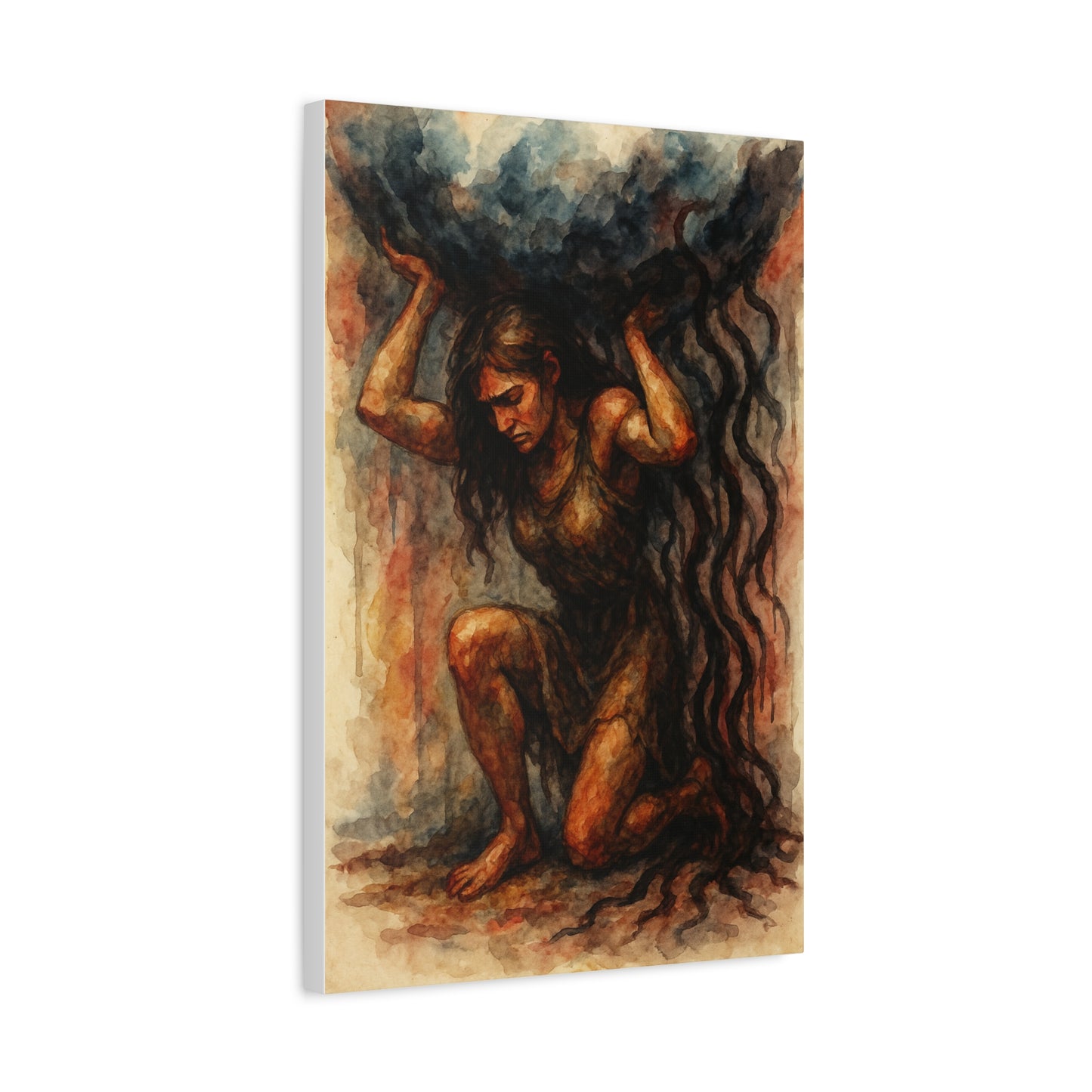 Canvas Print "Atlas Within Her" Female Empowerment, Strength, Solidarity, Strong Woman