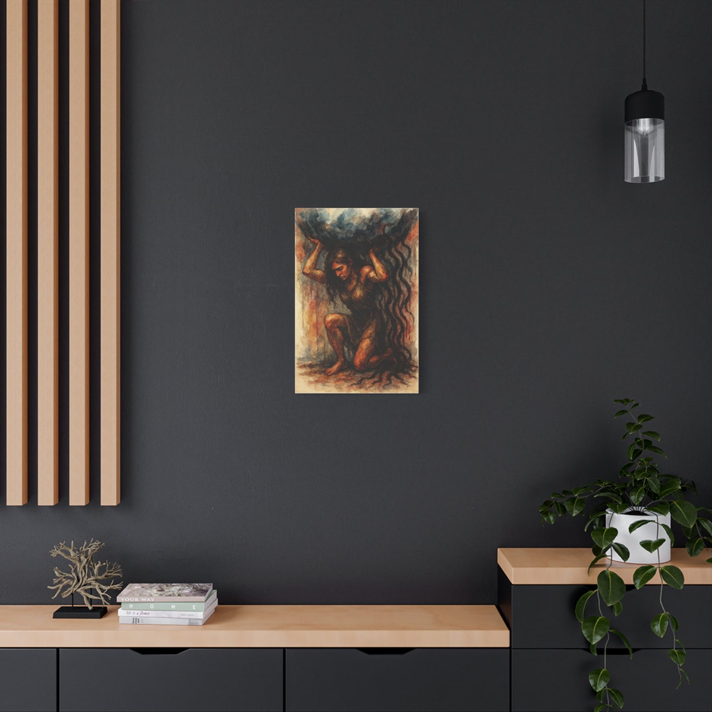 Canvas Print "Atlas Within Her" Female Empowerment, Strength, Solidarity, Strong Woman