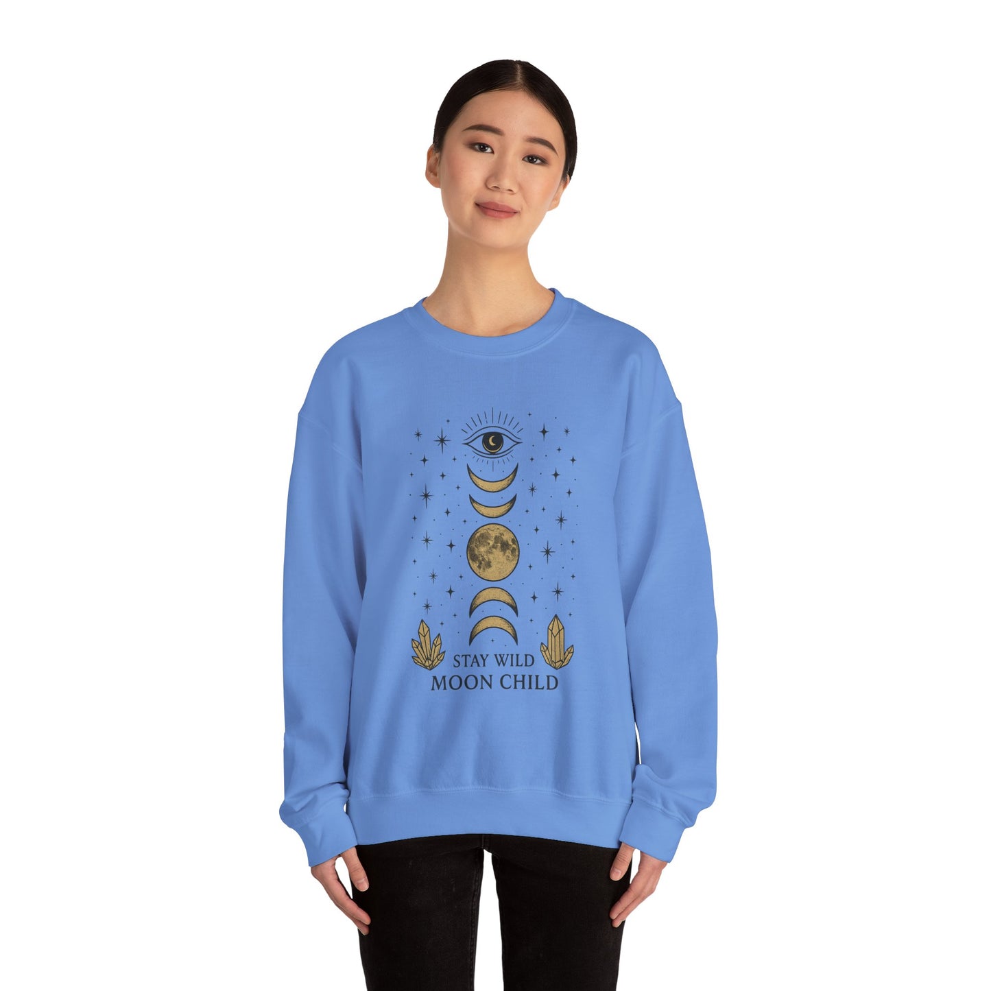 Moody Moon Child Sweatshirt | Celestial Design