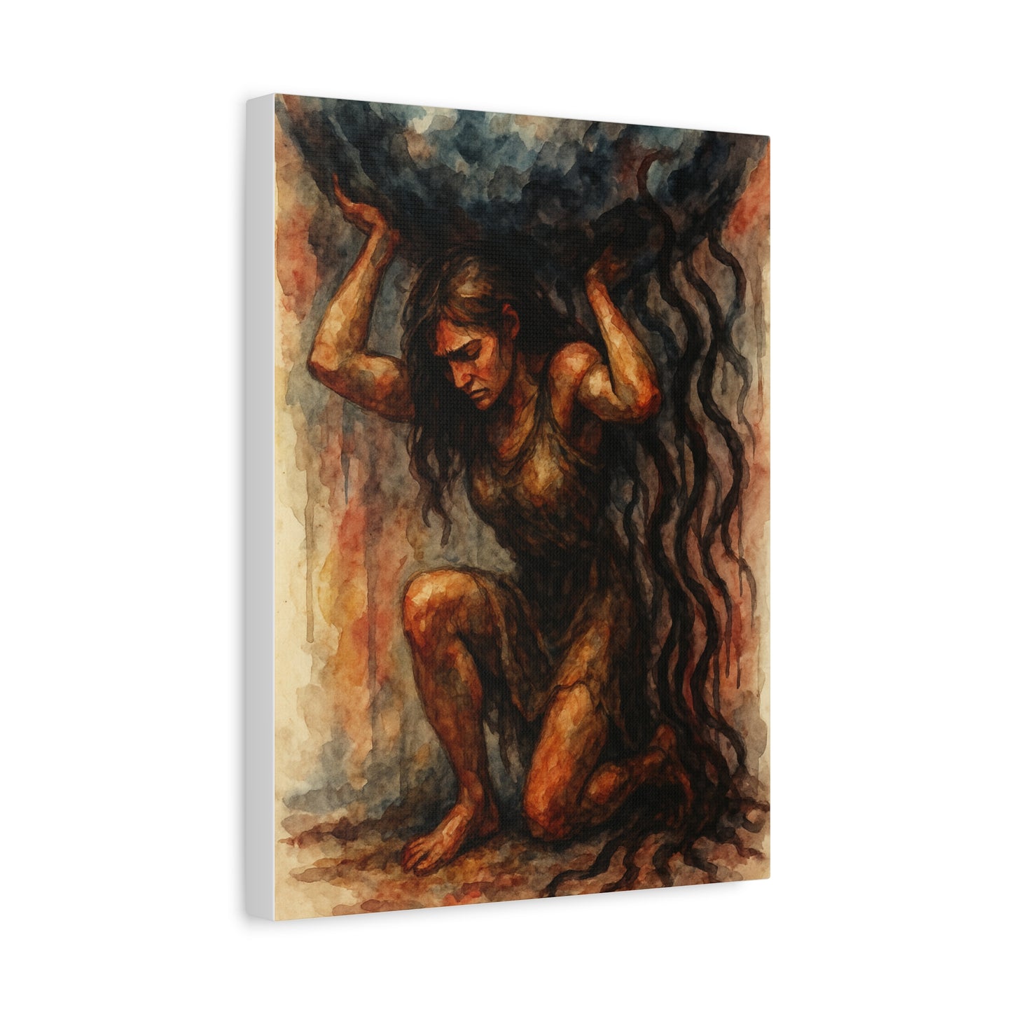 Canvas Print "Atlas Within Her" Female Empowerment, Strength, Solidarity, Strong Woman