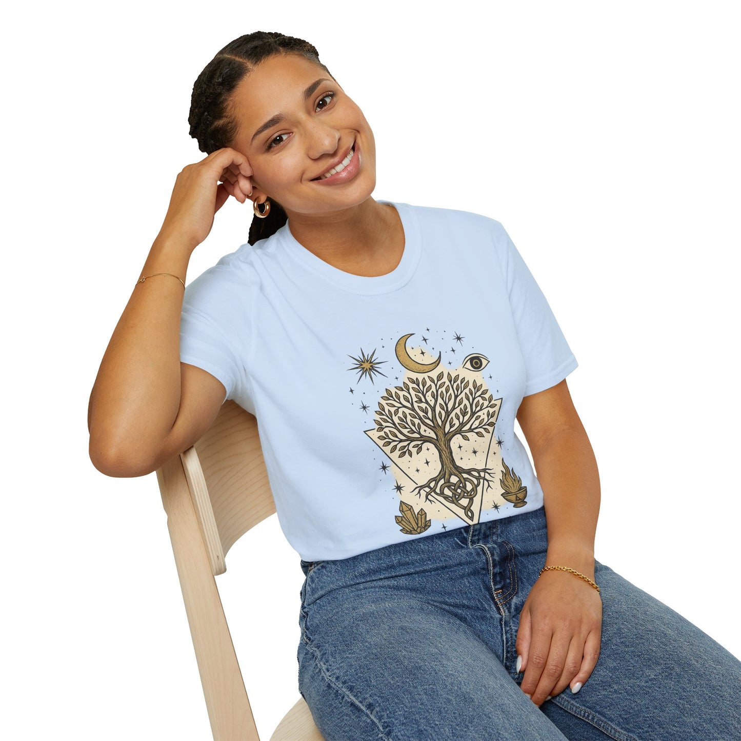 Bohemian Tree of Life T-Shirt | Unisex Softstyle Tee, Nature Lover Shirt