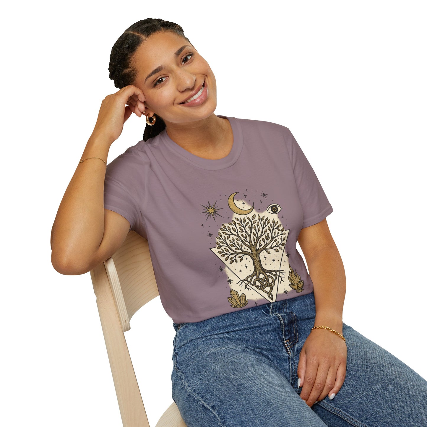 Bohemian Tree of Life T-Shirt | Unisex Softstyle Tee, Nature Lover Shirt