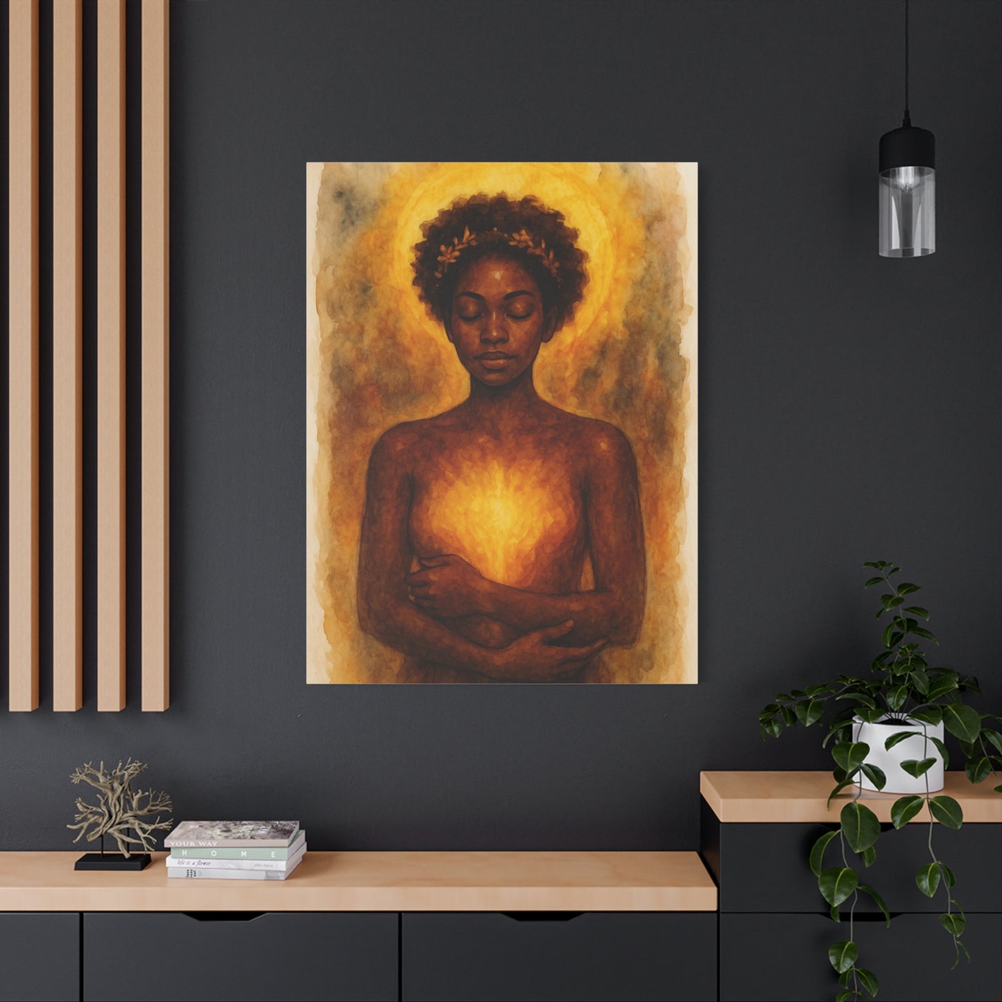 Inspirational Wall Art, Feminine Energy Decor, Heartwarming Home Decor, Gift for Her, Empowerment Art