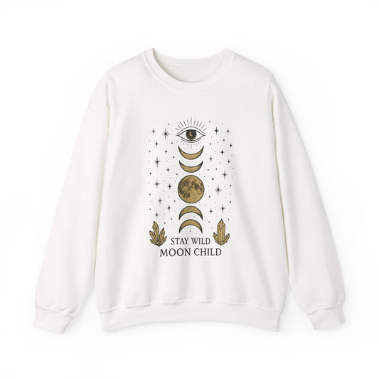 Moody Moon Child Sweatshirt | Celestial Design